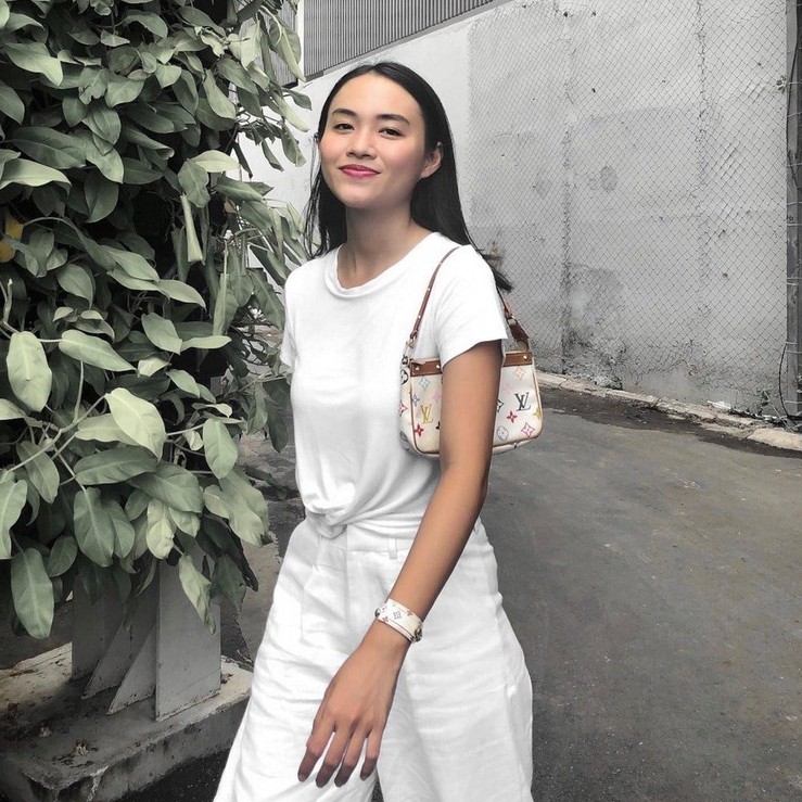 Áo thun croptop cột eo VANIA - A18006 cá tính