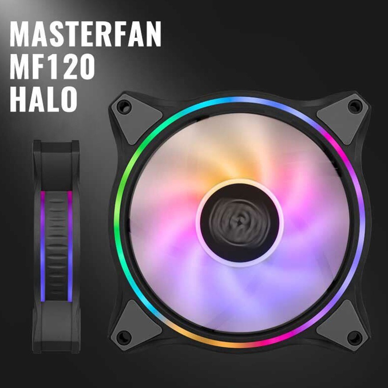 COOLER MASTER Quạt tản nhiệt hai vòng nhẫn MF120 HALO cho máy tính PC