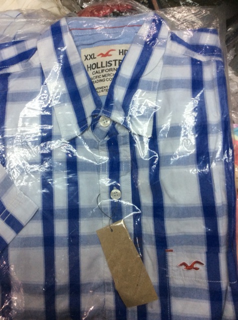 Áo Sơ mi HOLLISTER Tay Ngắn sọc kẻ | BigBuy360 - bigbuy360.vn