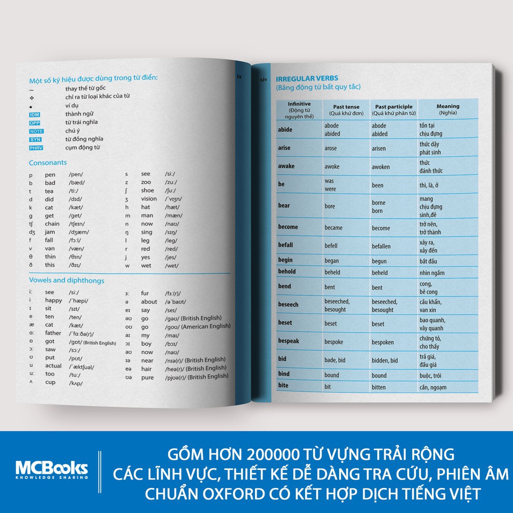 Sách - Từ điển Anh-Anh-Việt dành cho học sinh (Tái bản 2020) - MCBooks