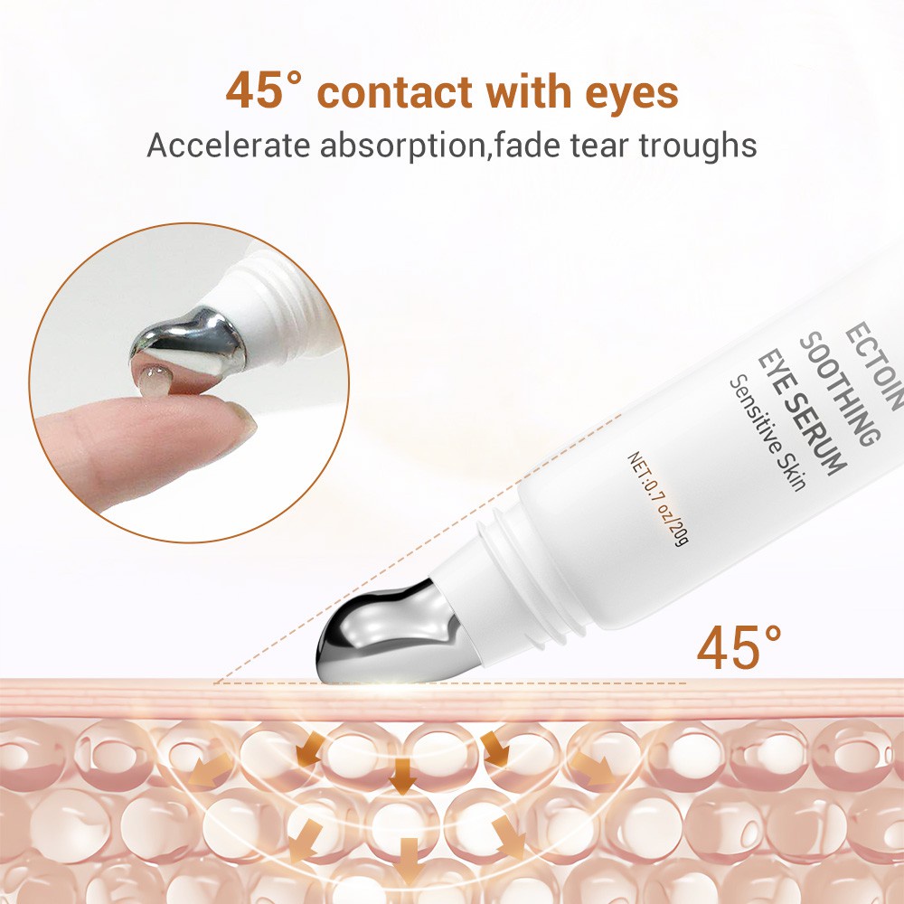 Tinh chất serum dưỡng mắt có đầu mát xa bằng hợp kim 360 độ Lanbena giúp giảm quầng thâm,tan bọng mắt 20g- Hanayuki Asia