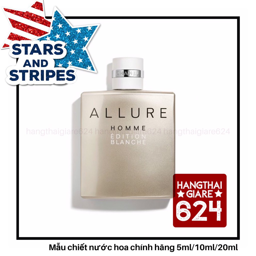 Nước hoa Chanel Allure Homme Edition Blanche Test 10ml/20ml Spray / Chuẩn authentic | BigBuy360 - bigbuy360.vn