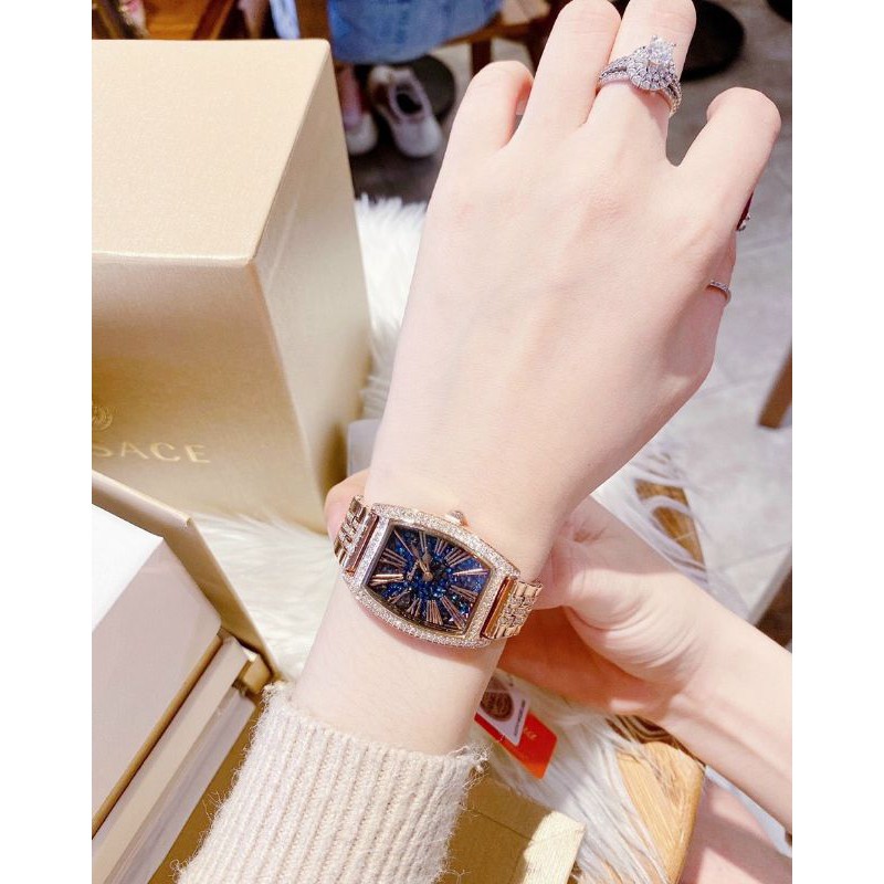 Set đồng hồ nữ Davena mặt vuông tặng kèm 2 dây