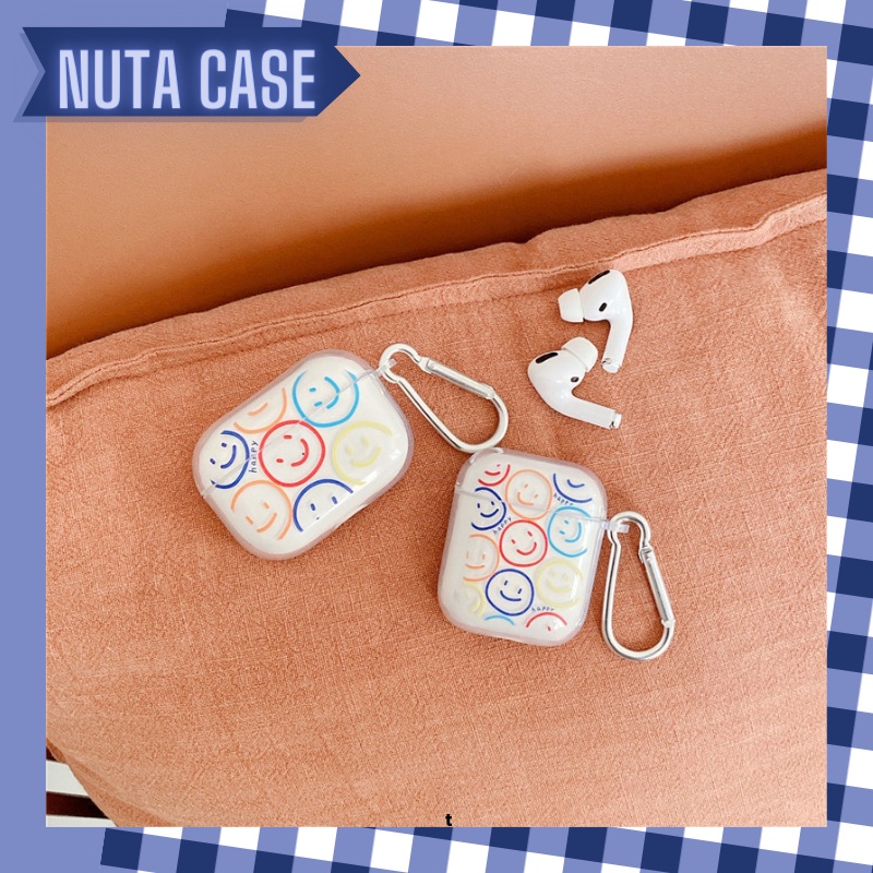 Vỏ bảo vệ tai nghe bluetooth Airpods bằng Sillicone dẻo, ốp Case cute, Airpods 2/pro NUTACASE