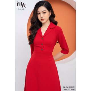 ĐẦM DÁNG XOÈ CỔ VEST