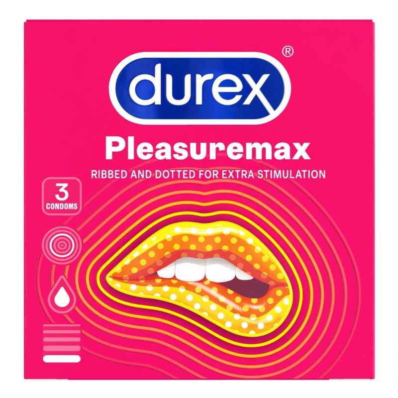 DUREX Bao Cao Su Pleasuremax Hộp 3 cái