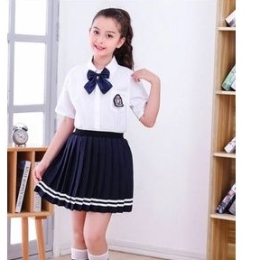 Áo sơ mi đồng phục học sinh bé gái