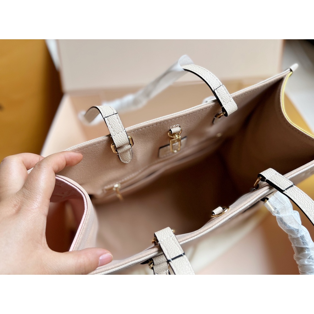 Túi xách nữ da thật thời trang cao cấp Louis Vuitton LV thiết kế họa tiết logo dập nổi thời thượng