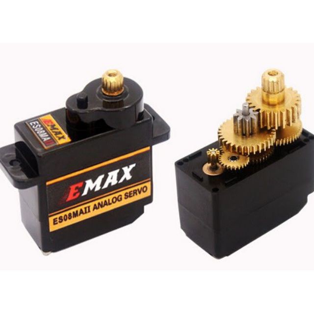 Động cơ Servo Emax Es08MA II nhông và bánh răng kim loại