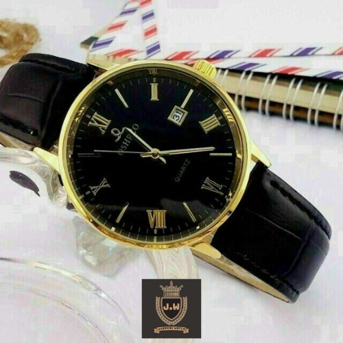 Đồng hồ nam dây da, đồng hồ đeo tay nam OSHRZO hàng chất lượng, giá siêu rẻ, thời trang công sở cho nam