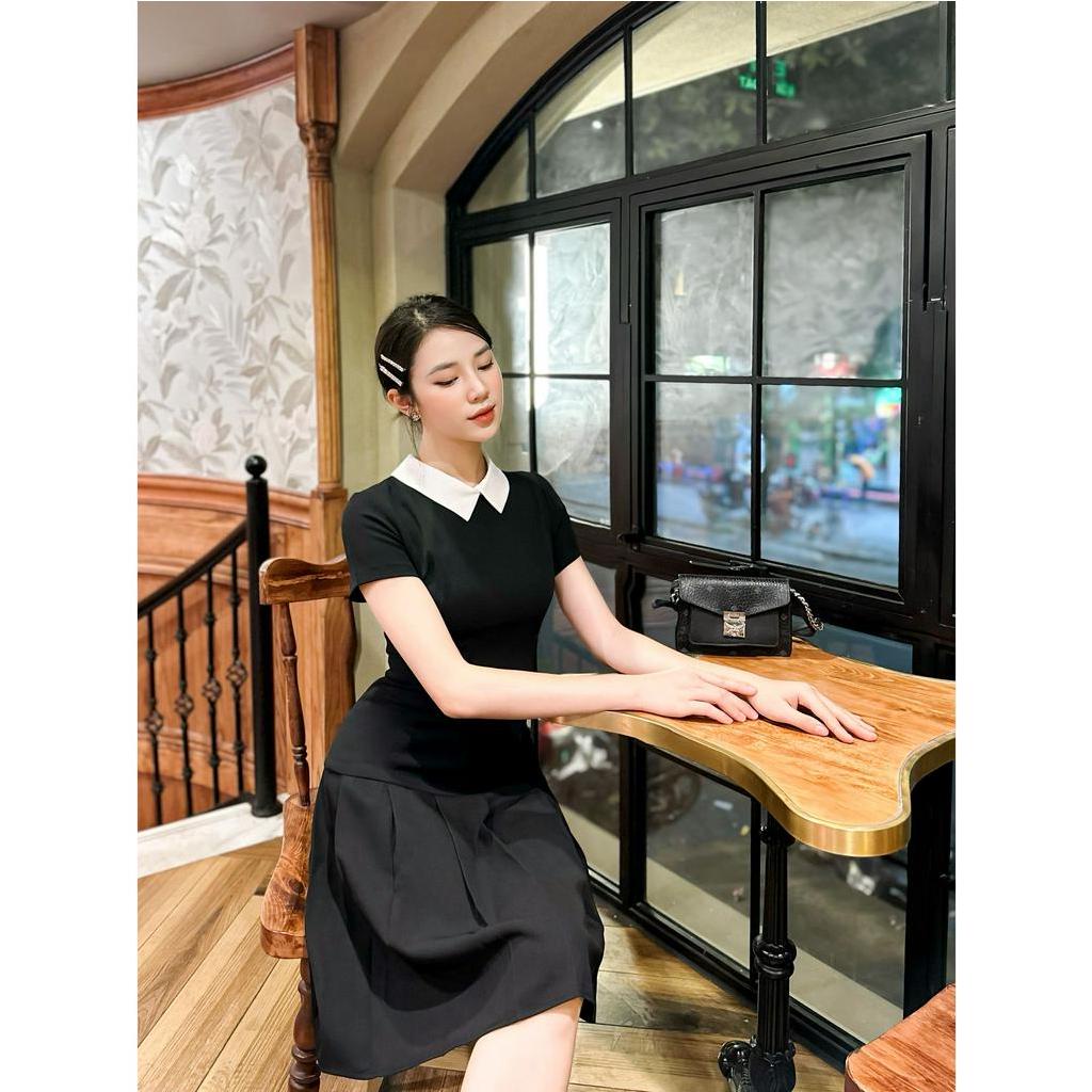 Váy hạ eo kiểu xếp ly classic  MyAnn Margot, chất crep suôn, mặc thoáng, có co giãn nhẹ