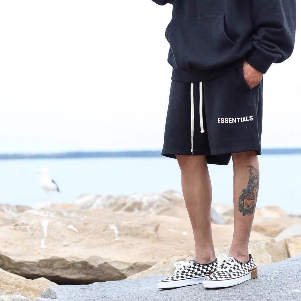Quần Short Essentials unisex Halious thể thao, quần đùi basic nam nữ phong cách đường phố Hàn Quốc Ulzzang
