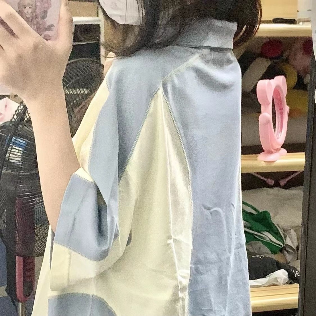 Jiashucheng Áo Thun polo Ngắn Tay Form Rộng Phong Cách Trẻ Trung Dành Cho Nữ