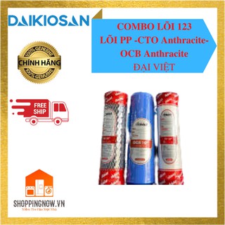 Bộ 3 lõi lọc thô pp cto ocb đại việt - cto antraxit