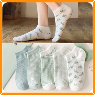 Tất nữ cổ thấp, tât nữ cổ ngắn unisex sét tất nữ 5 đôi cổ ngắn Kstore