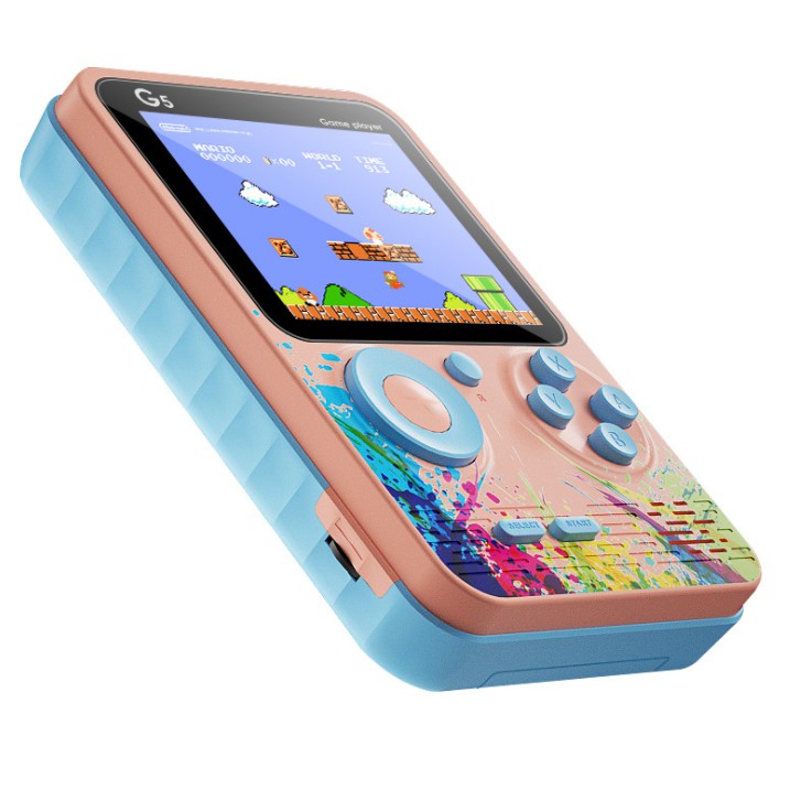Máy Chơi Game Cầm Tay 4 Nút Intendo Cổ Điển Tích Hợp 500 Game Tặng Kèm Tay Cầm 2 Người Chơi Kết Nối Tivi