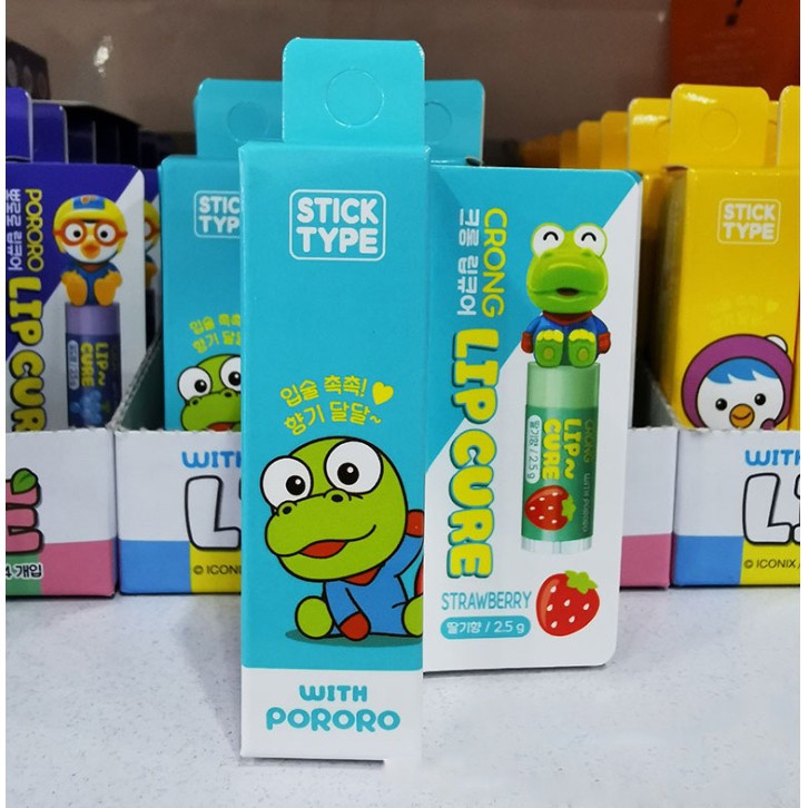 Son Dưỡng Pororo Cho Bé Lip Cure Hàn Quốc 2.5g Chính Hãng Mẫu Mới