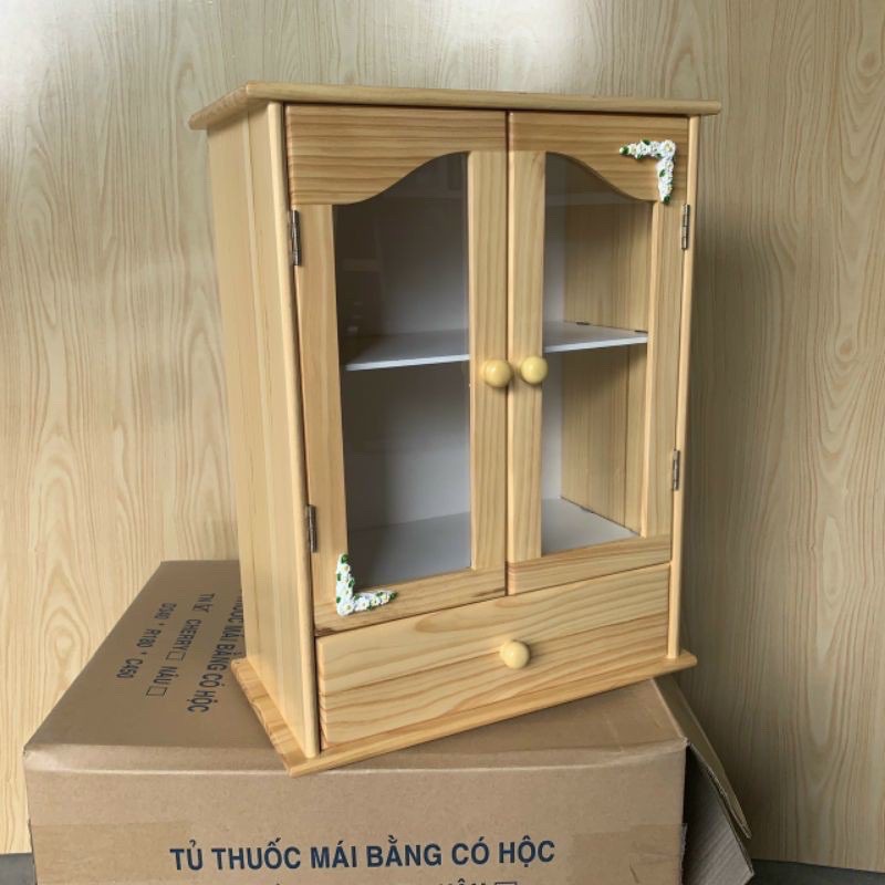 TỦ Y TẾ BẰNG GỖ , TỦ THUỐC GIA ĐÌNH 47WOOD HÀNG XUẤT KHẨU