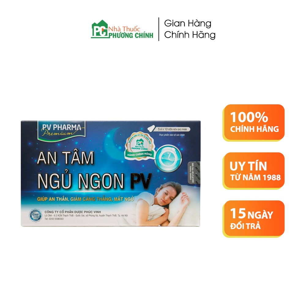 An tâm ngủ ngon PV – Giúp an thần, giảm căng thẳng, mất ngủ