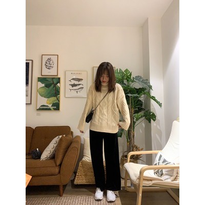 (sẵn)Áo len cổ lọ vặn thừng dày đẹp hàng sẵn | BigBuy360 - bigbuy360.vn