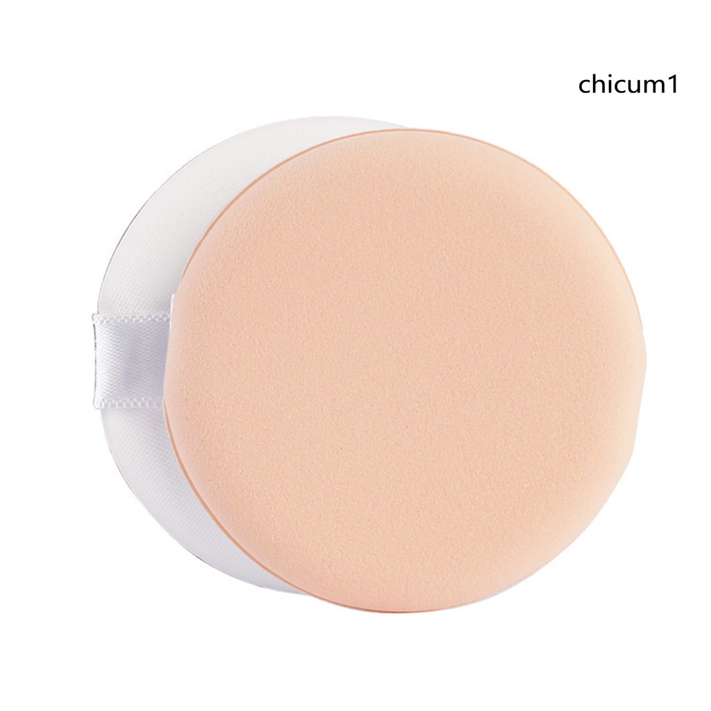 [Hàng mới về] Bộ 5 miếng bông phấn trang điểm hình tròn sử dụng ẩm khô tiện dụng
