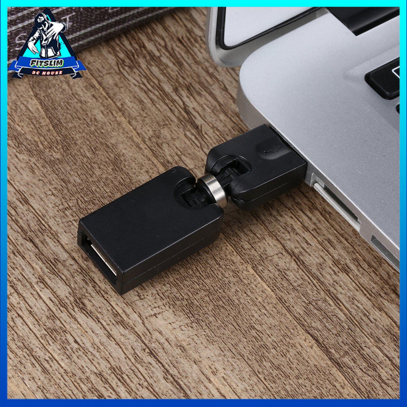 Usb Chuyển Đổi Đầu Đực Sang Đầu Cái Xoay 360 Độ