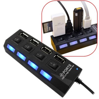Bộ chia cổng USB thành 4 cổng ( đen)
