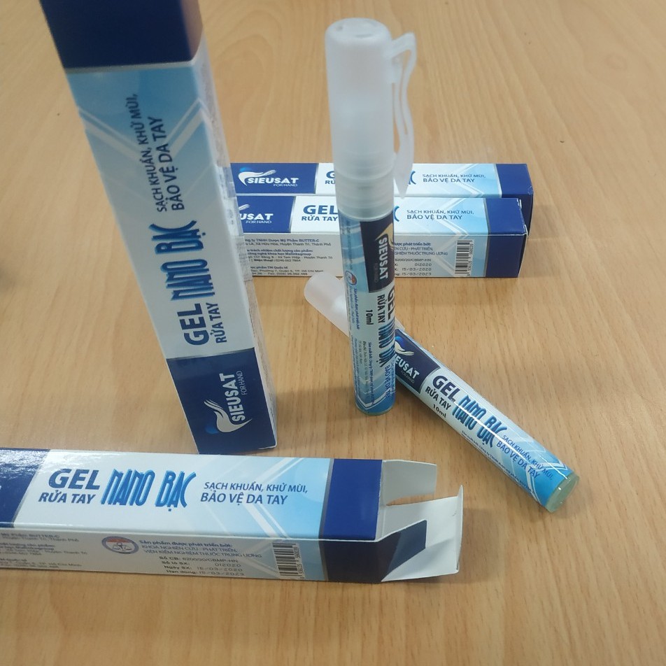 Gel rửa tay khô Nano Bạc Sieusat for hand - Bút xịt (Viện Kiểm nghiệm thuốc trung ương nghiên cứu) - Pharmacy TH Store | BigBuy360 - bigbuy360.vn