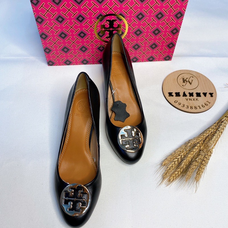 ‼️Rẻ nhất Shopee‼️Giày cao gót TB multi logo wedge | BigBuy360 - bigbuy360.vn