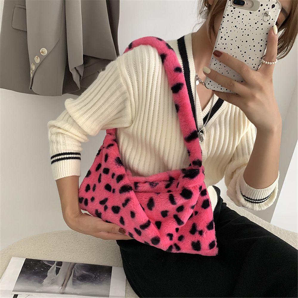 Túi Xách Đeo Vai Phủ Bông Thời Trang Thu Đông Sành Điệu Dành Cho Nữ