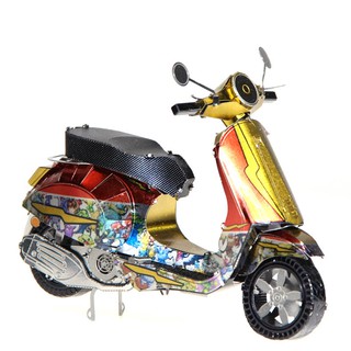 Mô Hình Lắp Ghép kim Loại 3D Xe Vespa Primavera 150