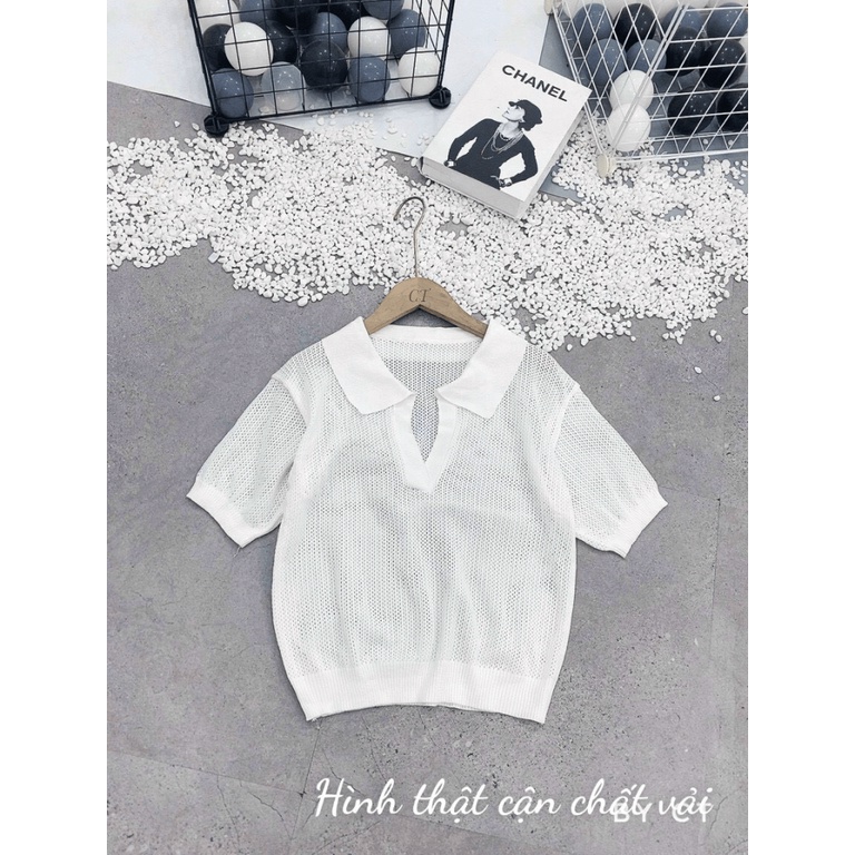 (Mẫu Mới) Áo Cổ Bẻ Có Lỗ HOT Cho Các Chị Em UP Valentina Shop