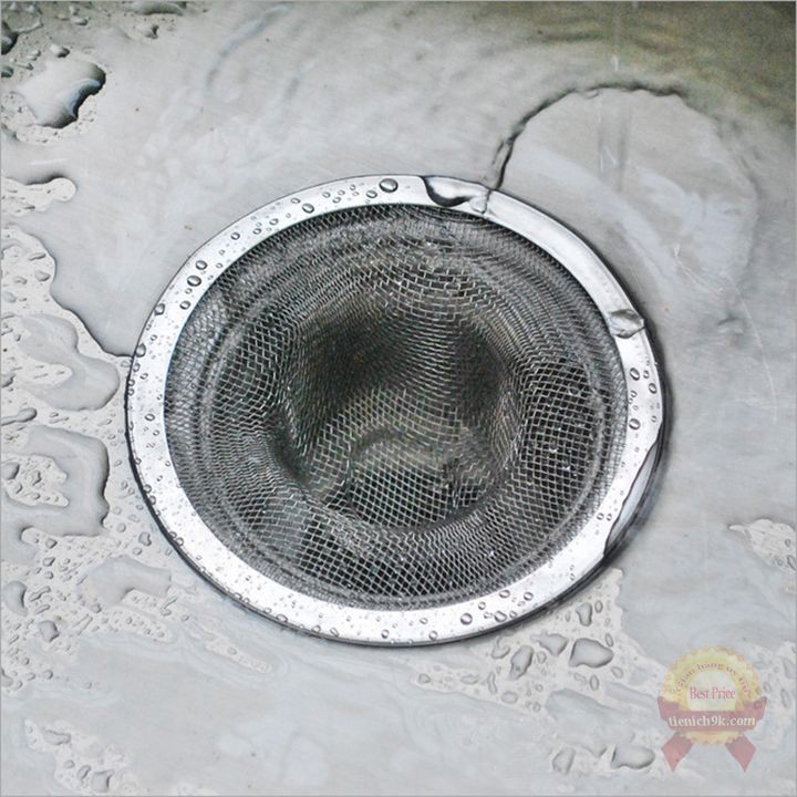 Lưới lọc rác bồn rửa chén bát inox Bụng rác to chống tắc cống