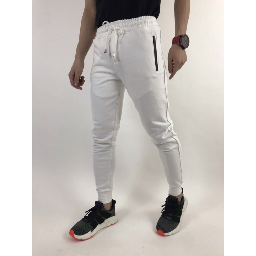 Quần thun Jogger trơn mẫu mới nam ống ôm chất vải cao cấp vải mềm mịn hợp dáng