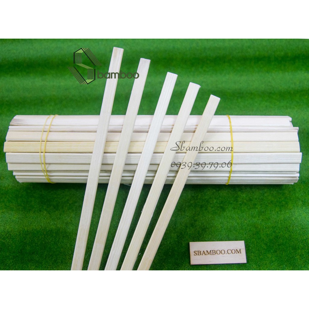 Nẹp tre, nẹp khung tranh ảnh bằng tre dài 23cm- Sbamboo