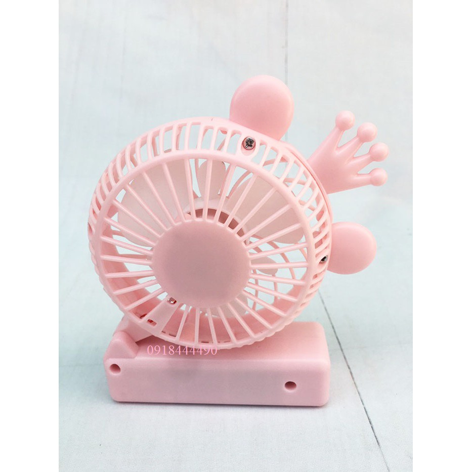 [Loại bền-chọn màu] Quạt mini tích điện sạc USB 2 kiểu đứng tiện dụng