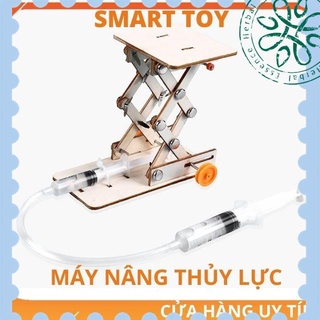 [Cực Hot] Đồ chơi trẻ em vận động lắp ráp máy nâng thủy lực bằng gỗ cho bé trai bé gái phát triển kỹ năng khoa học s