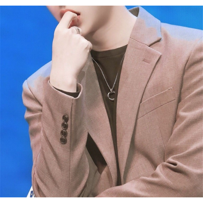 Dây Chuyền Mặt Nhẫn Đôi Phong Cách hiphop Đường Phố Cá Tính 22362 Dành Cho Nam Và Nữ