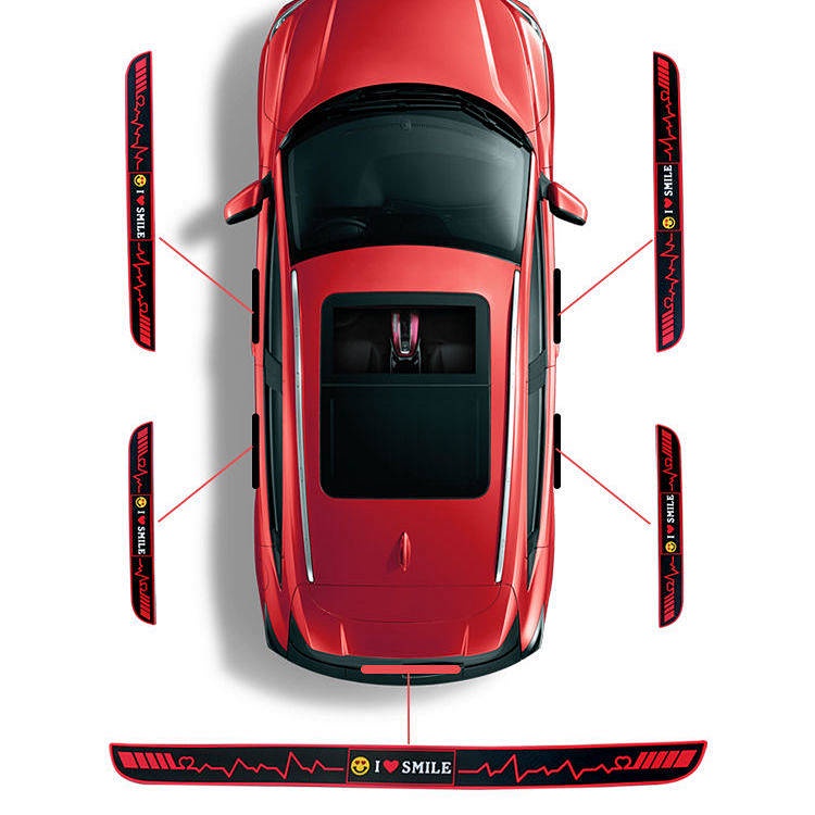 Car Universal Threshold Bar Anti-Stepping Sticker Door Protection Bar Bumper Welcome Pedal Modification Rear Box Protective Strip car accessories qrk3