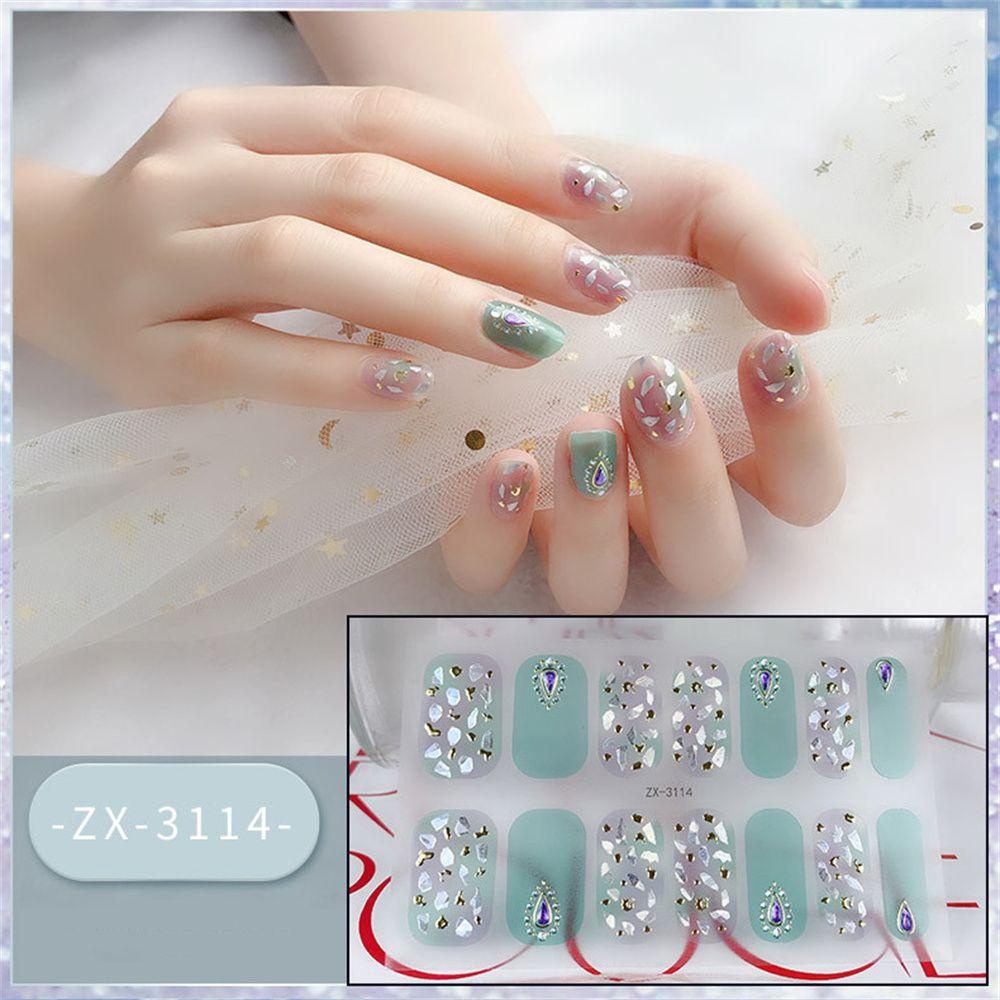 ME Miếng Dán Trang Trí Móng Tay 3D Lấp Lánh Xinh Xắn
