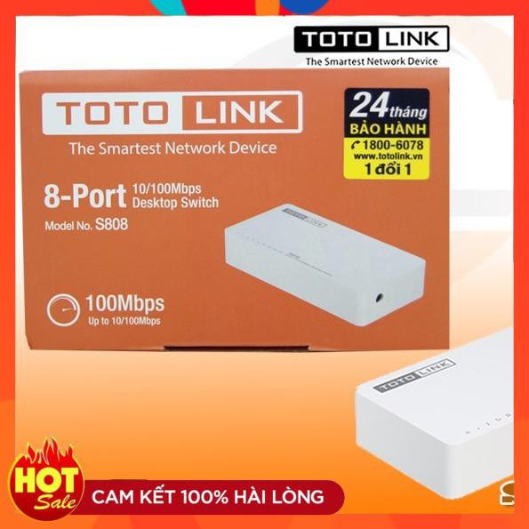 [Chính Hãng] Bộ chia mạng Totolink S505 S808 cao cấp 5 or 8 Cổng chất lượng-đầu cổng hub chia ổ mạng 5 or 8 port