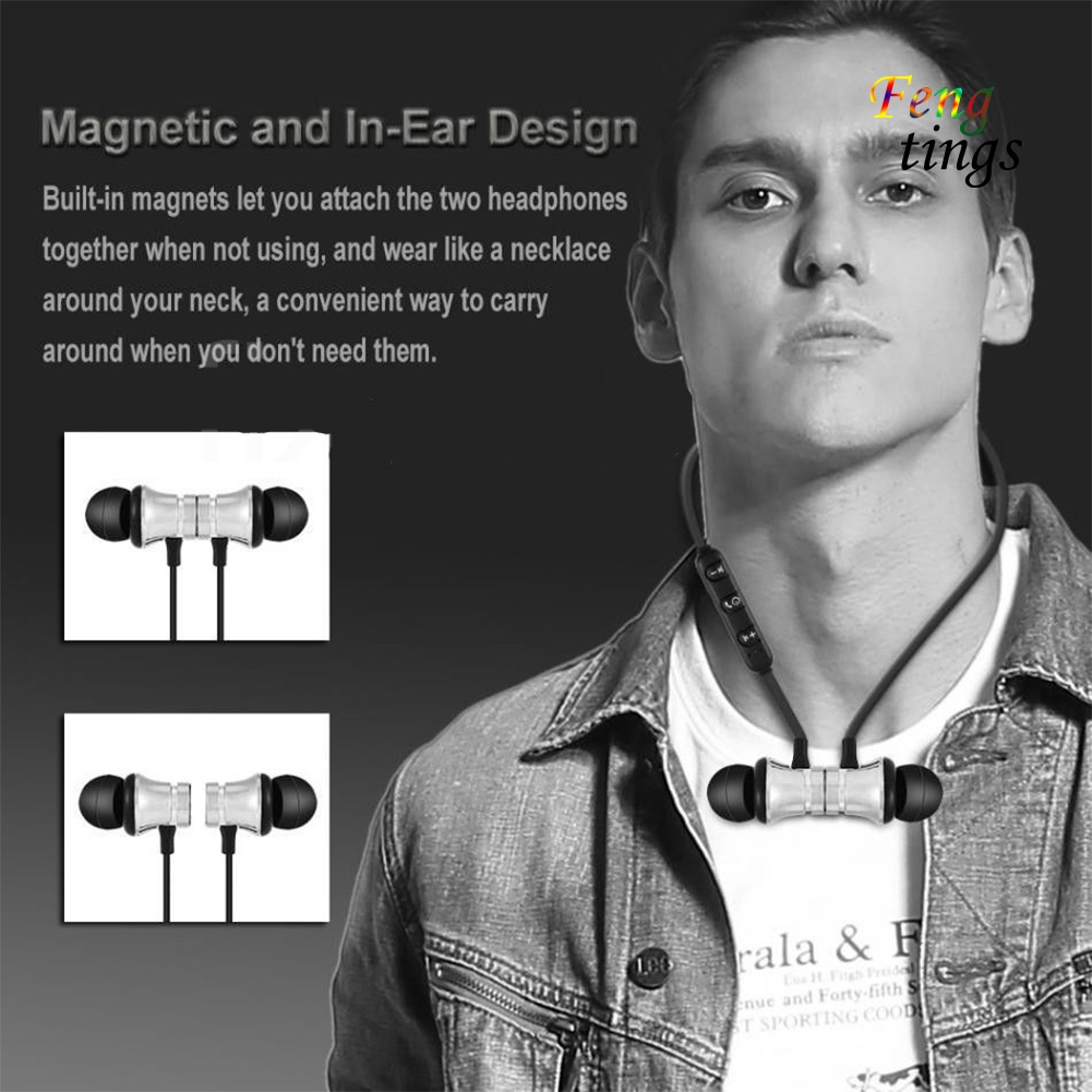 Tai nghe nhét tai không dây bluetooth 4.2 có nam châm hít tiện dụng