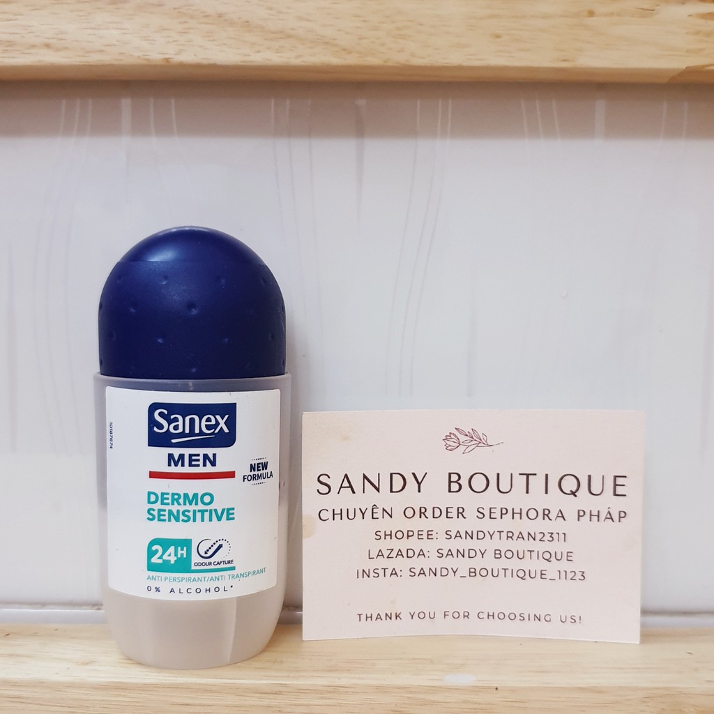 Lăn khử mùi Sanex hàng Pháp ngăn mùi 24 giờ [Bill Pháp] | BigBuy360 - bigbuy360.vn