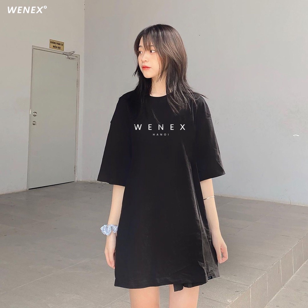 Áo Thun Tay Lỡ WENEX Phông Unisex Nam Nữ Cotton Oversize Form Rộng Local Brand Essential Hanoi