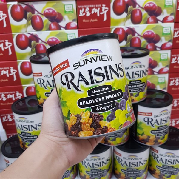 Nho khô Thập Cẩm Sunview Raisins Mỹ 425g