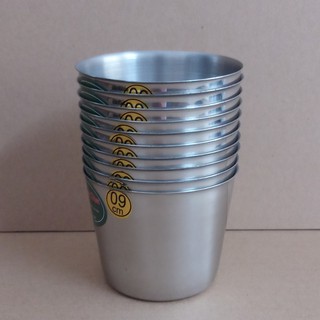 Bộ 10 Ly Làm Đá INOX 304 - 9cm- Tẩy Đá INOX