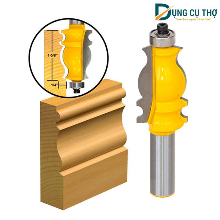 Mũi soi phào chỉ_ Mũi phay phào chỉ cánh tủ gỗ cốt 12.7mm