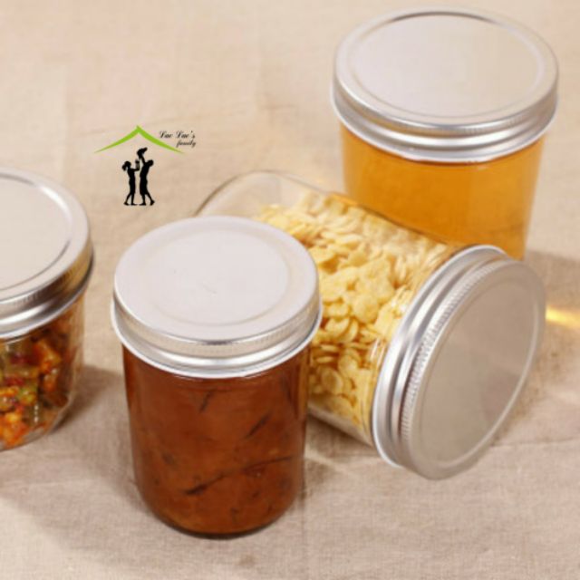 [200ml] Hũ thủy tinh nắp nhôm đựng đậu hạt | BigBuy360 - bigbuy360.vn