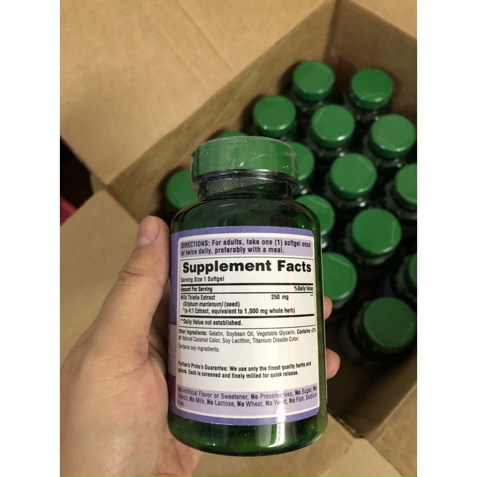 ❤ [Quận 3] [Date 7/2025] Viên Uống Bổ Gan Thải Độc Gan Puritan Pride Milk Thistle Extract 180 viên Mỹ Đủ Bill Chuẩn Xịn
