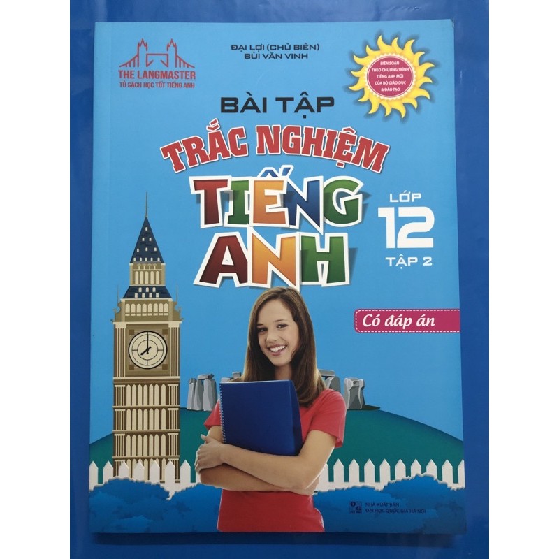 Sách - Bài tập trắc nghiệm tiếng anh lớp 12 (Combo 2 tập)